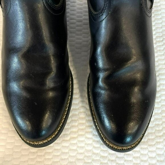 Justin JB3000 Men's Black Leather Boots Size 9.5 EE - Picture 5 of 16